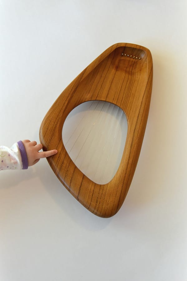Walnut Lyre Harp 10