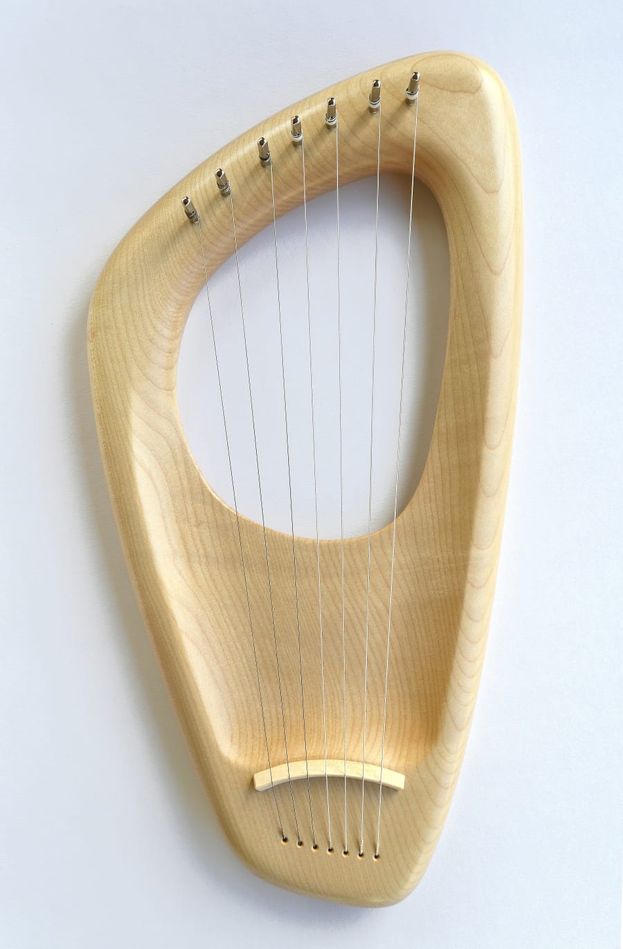 7 String Pentatonic Lyre,  Maple Wood, Handmade